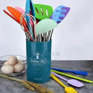 14pcs Silicon Multicolor Spoon Set