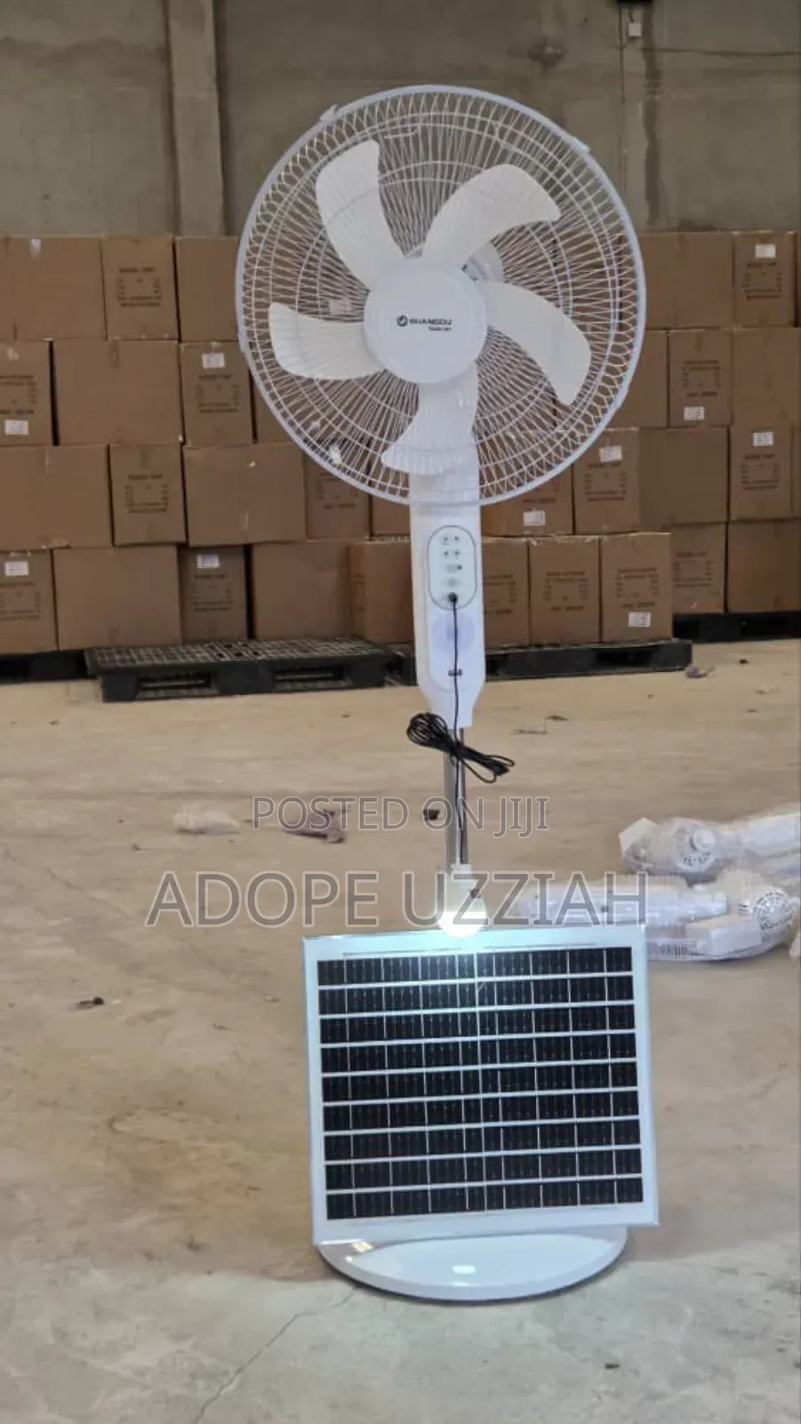 Solar Rechargeable Fan