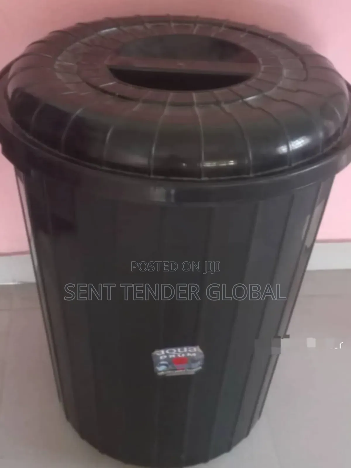 Black Plastic Bucket