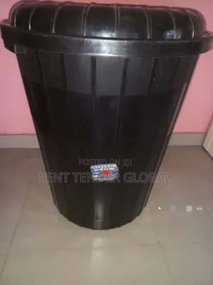 Black Plastic Bucket