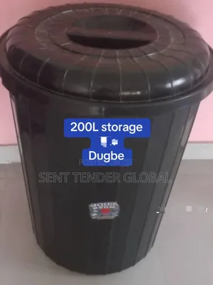 Black Plastic Bucket
