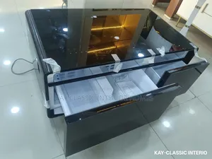 Smart Center Table With Freezer, Usb Wireless Charging Bluetooth