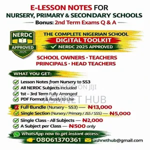 Nerdc Approved E-lesson Notes