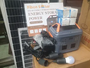 Potable 550w Hybrid Solar Generator With 150w Solar Panel and 4 Bulb