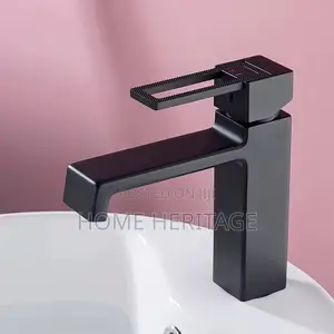 Modern Matte Black Basin Mixer Tap – Luxury Bathroom Faucet