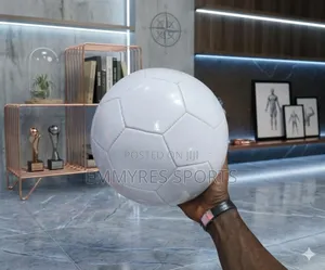 Plain White Football – Training Practice Soccer Ball