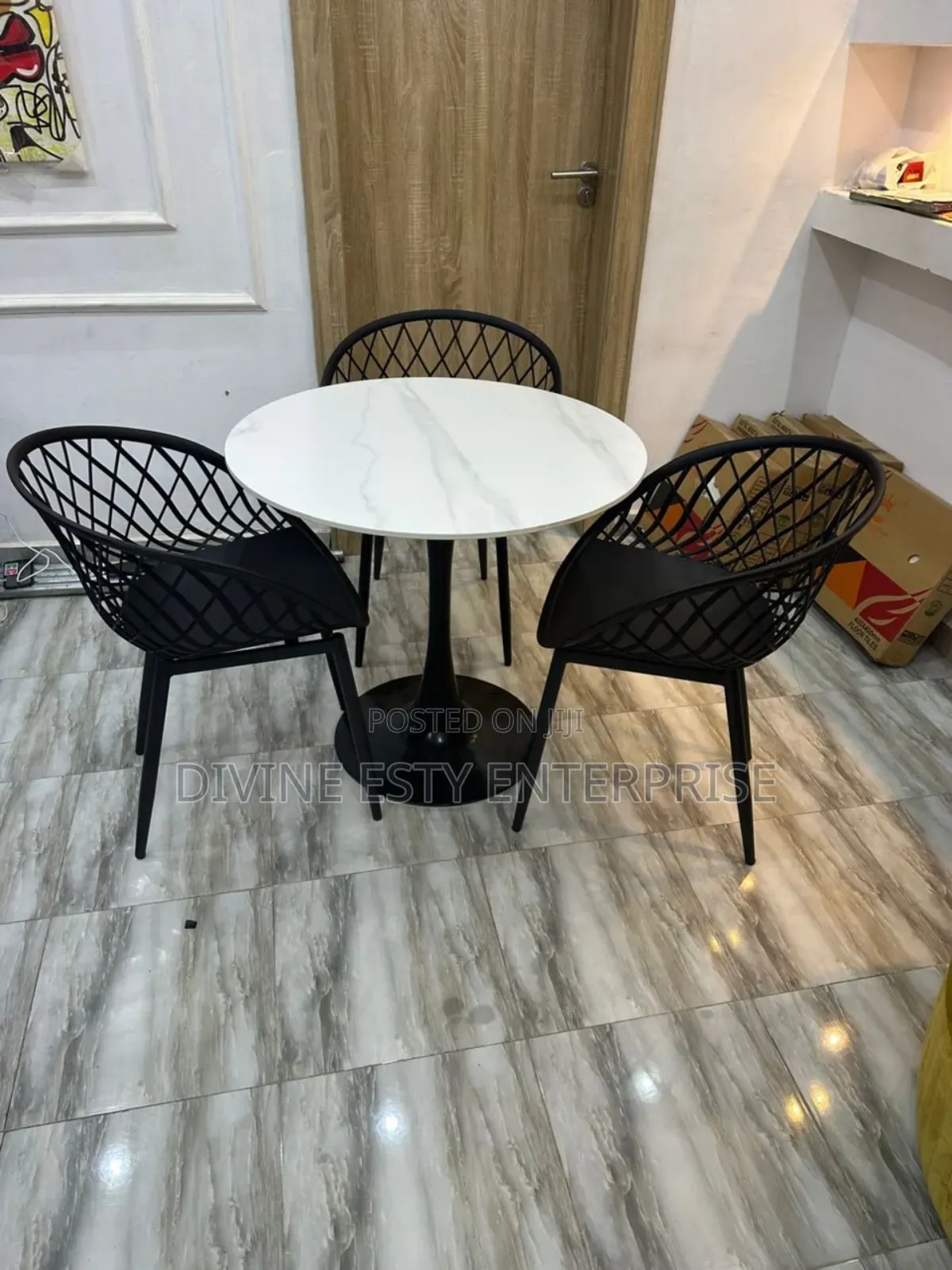 Modern Black Dinning Set