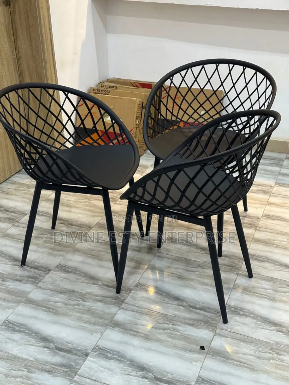 Modern Black Dinning Set