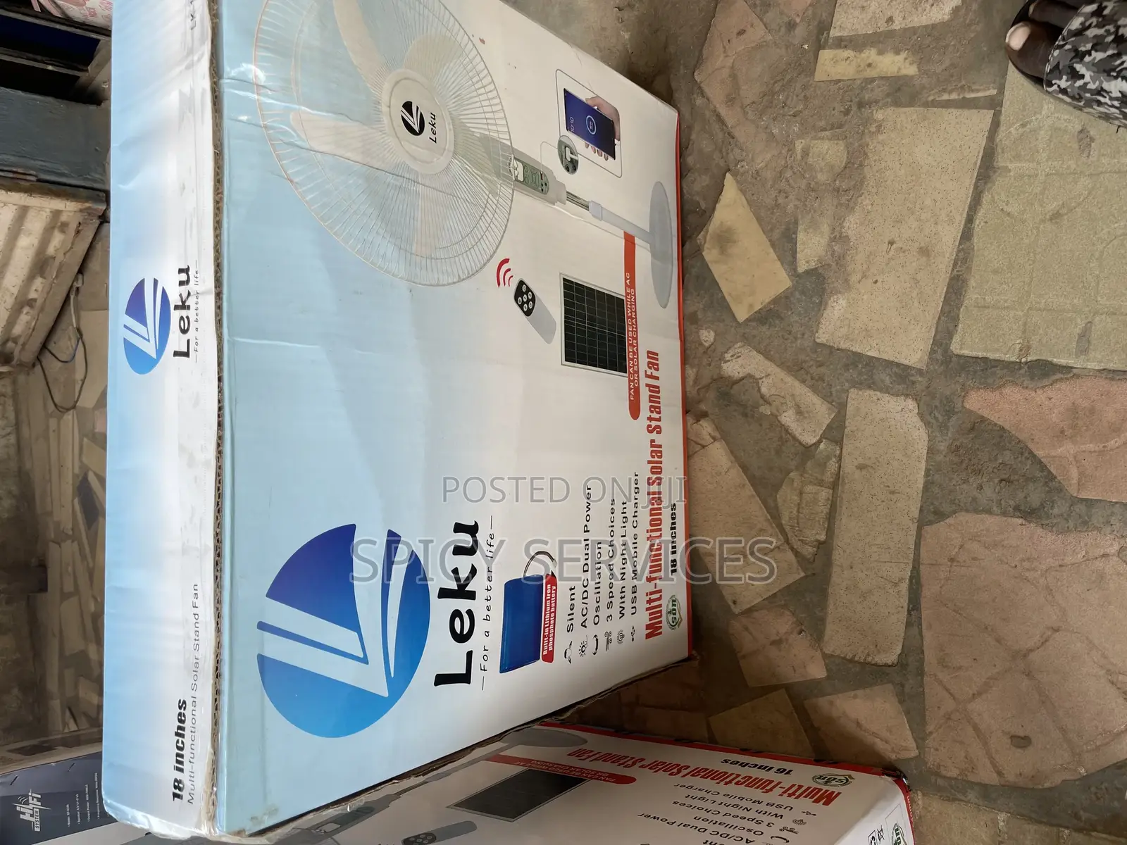 Solar Rechargeable Fan With Solar Panel