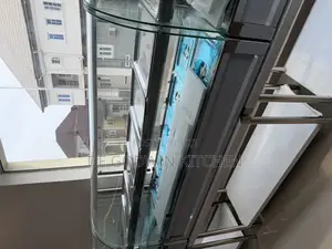High Quality 5plate Curved Glass Food Warmer