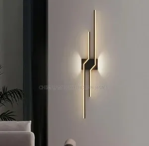 Modern Led Wall Lamps Black White Living Dining Room Bedroom Bedside