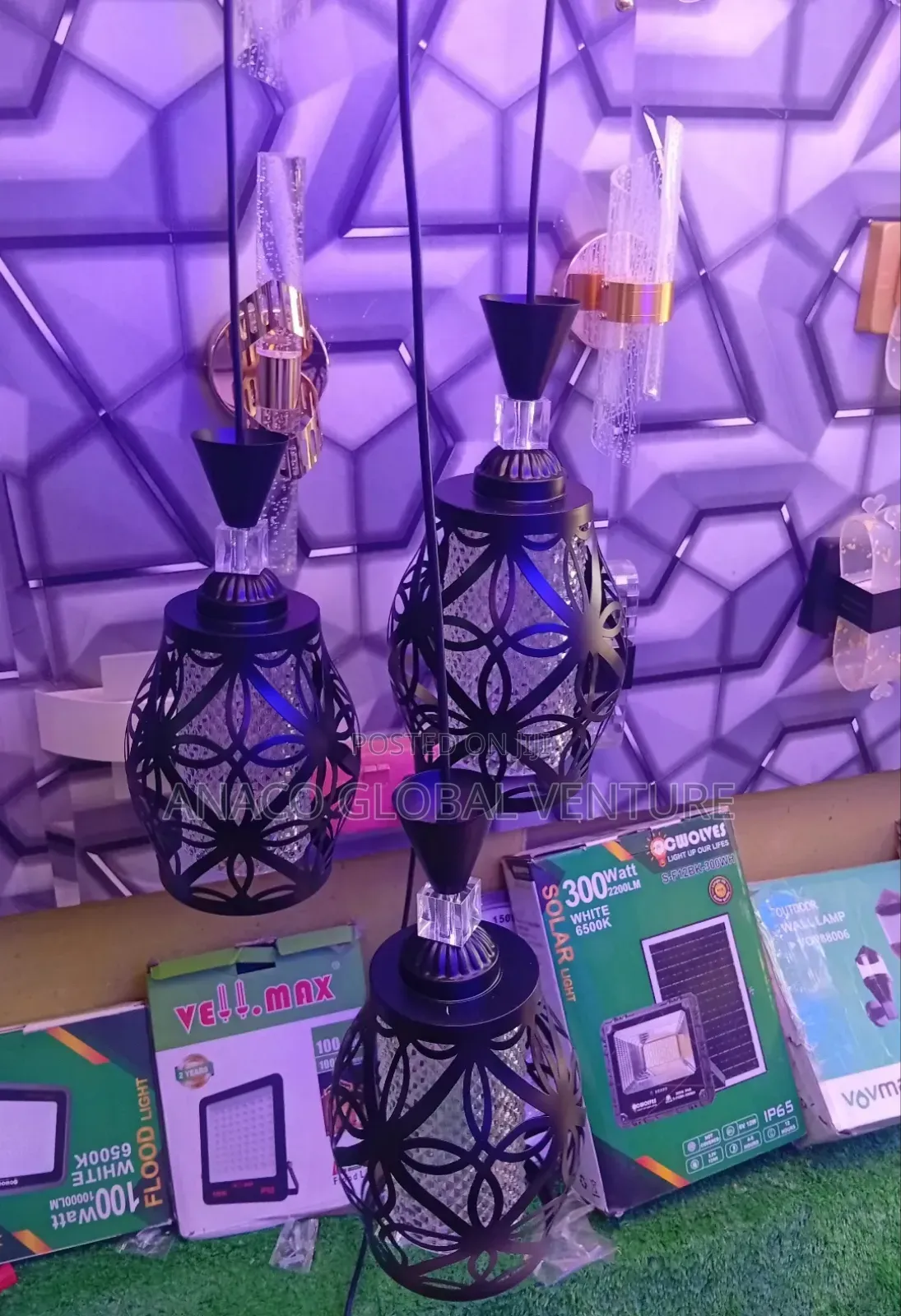 Simple Design 3 in 1 Pendant Light With Bulb