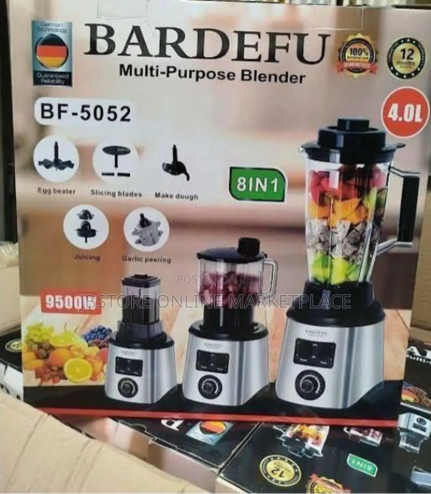 Bardefu 8-in-1 Multi-Purpose Blender Set (Model Bf-5052) Heavy-Duty