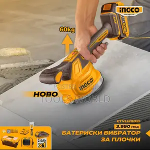 Ingco 20v Cordless Tile Vibration Machine Ctvli20015