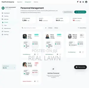 Fleet Management Vehicle Tracker Dashboard