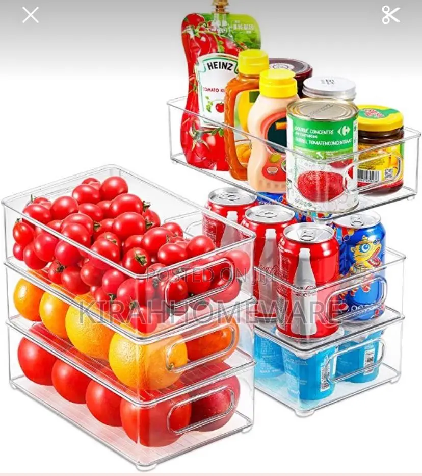 6pcs Acrylic Fridge Storage