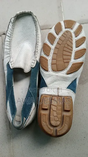 Original Leather White Moccasin Shoe