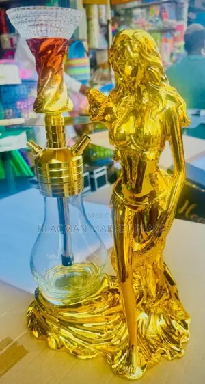 Premium Luxurious Led Elegant Gold Plated Shisha Hookah Pot