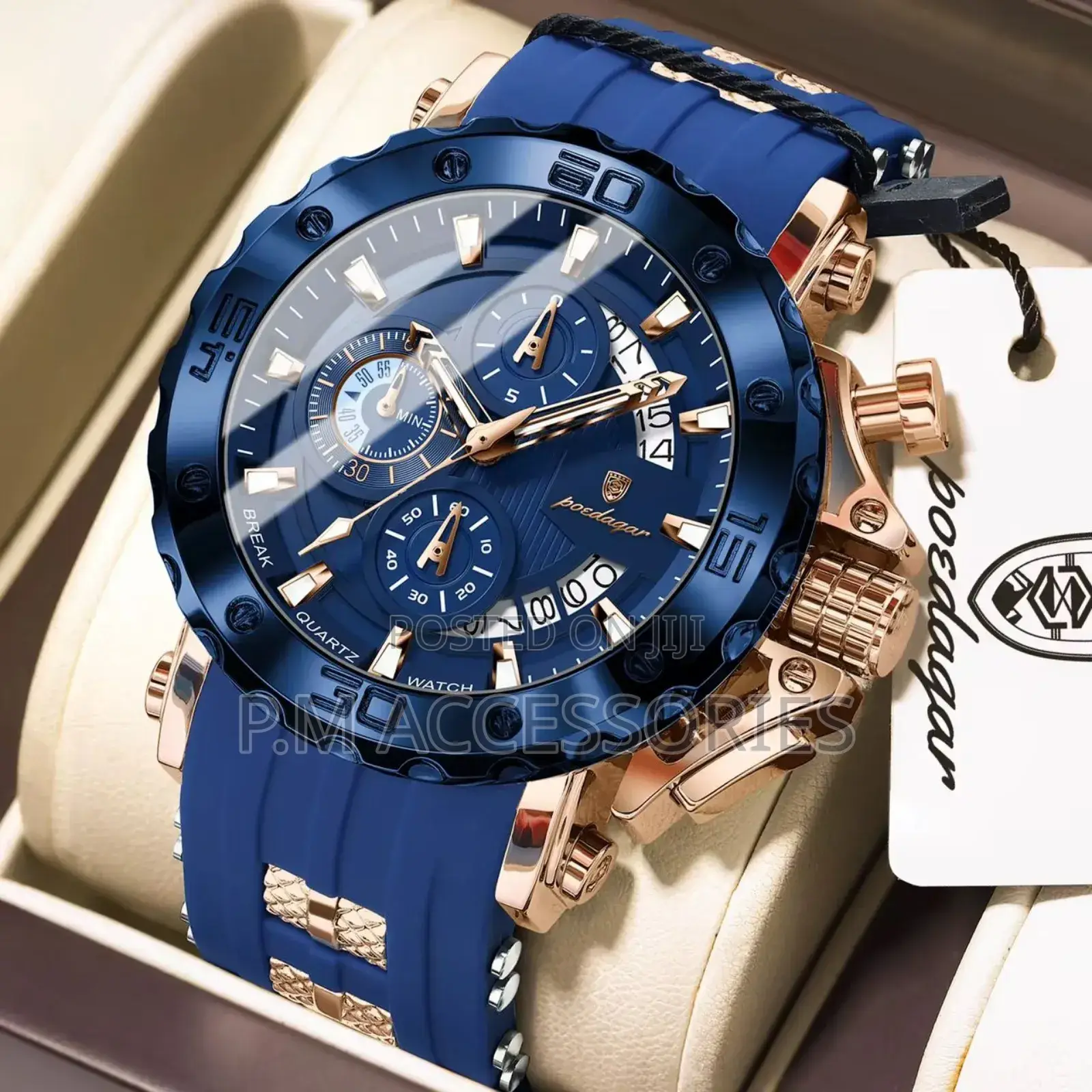 Poedagar Luxury Chronograph Model 892