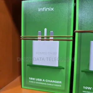 Infinix 18w Usb-a Charger and Type-C Charging Cable
