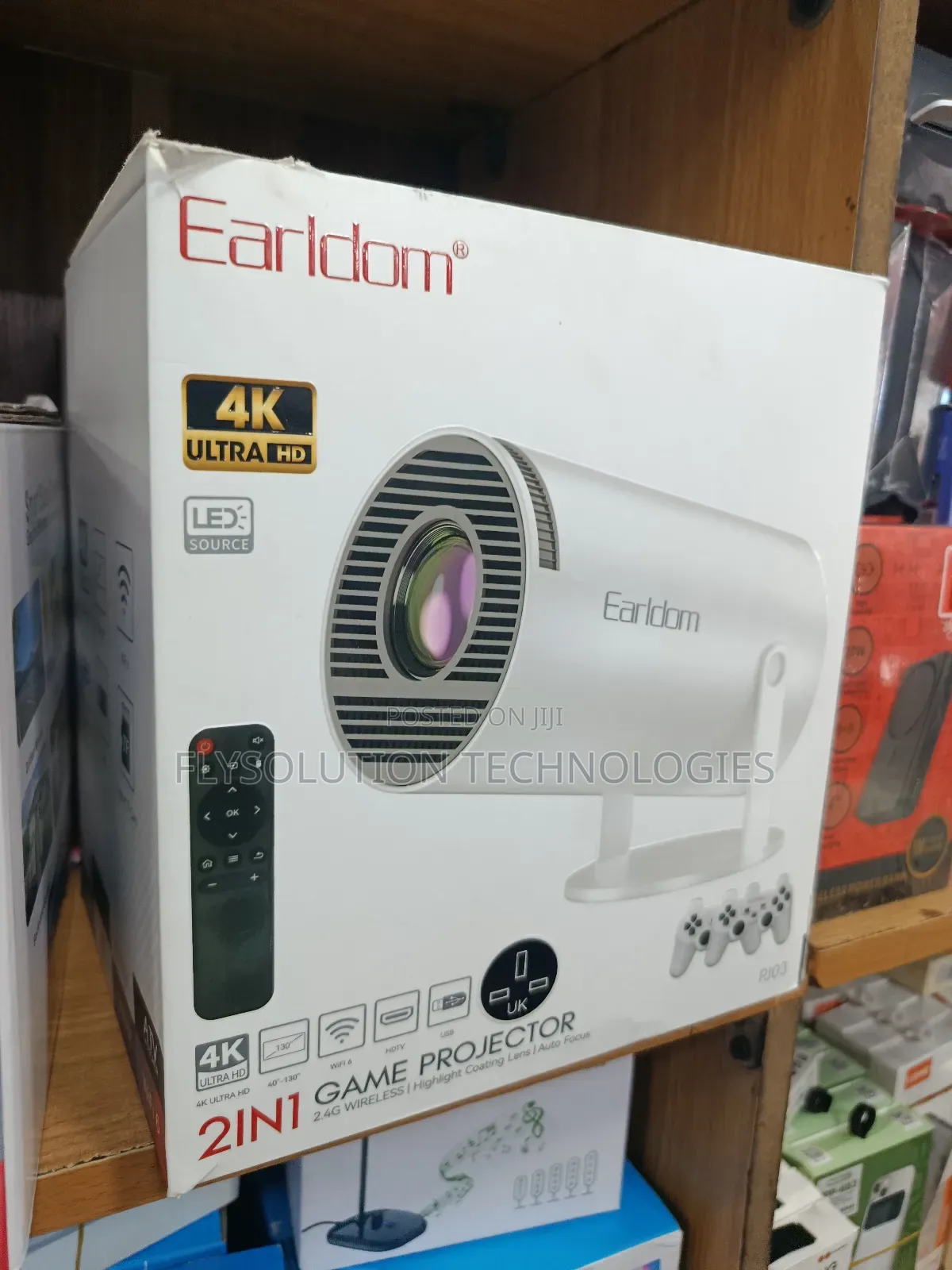 Earldom Pj03 2-in-1 Smart Game Android Projector