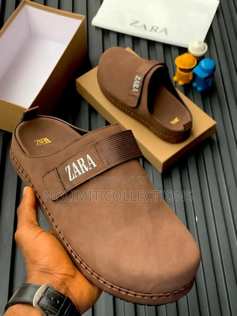 Suede Leather Zara Unisex Platform Clogs