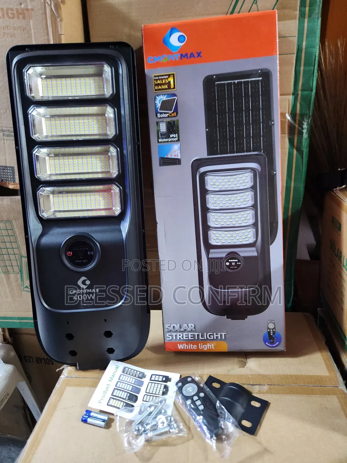 Original 400w Solar Street Light With Remote Control