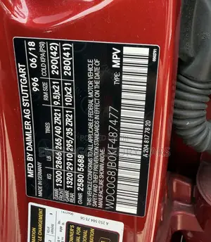 Mercedes-Benz GLC-Class 2019 Red