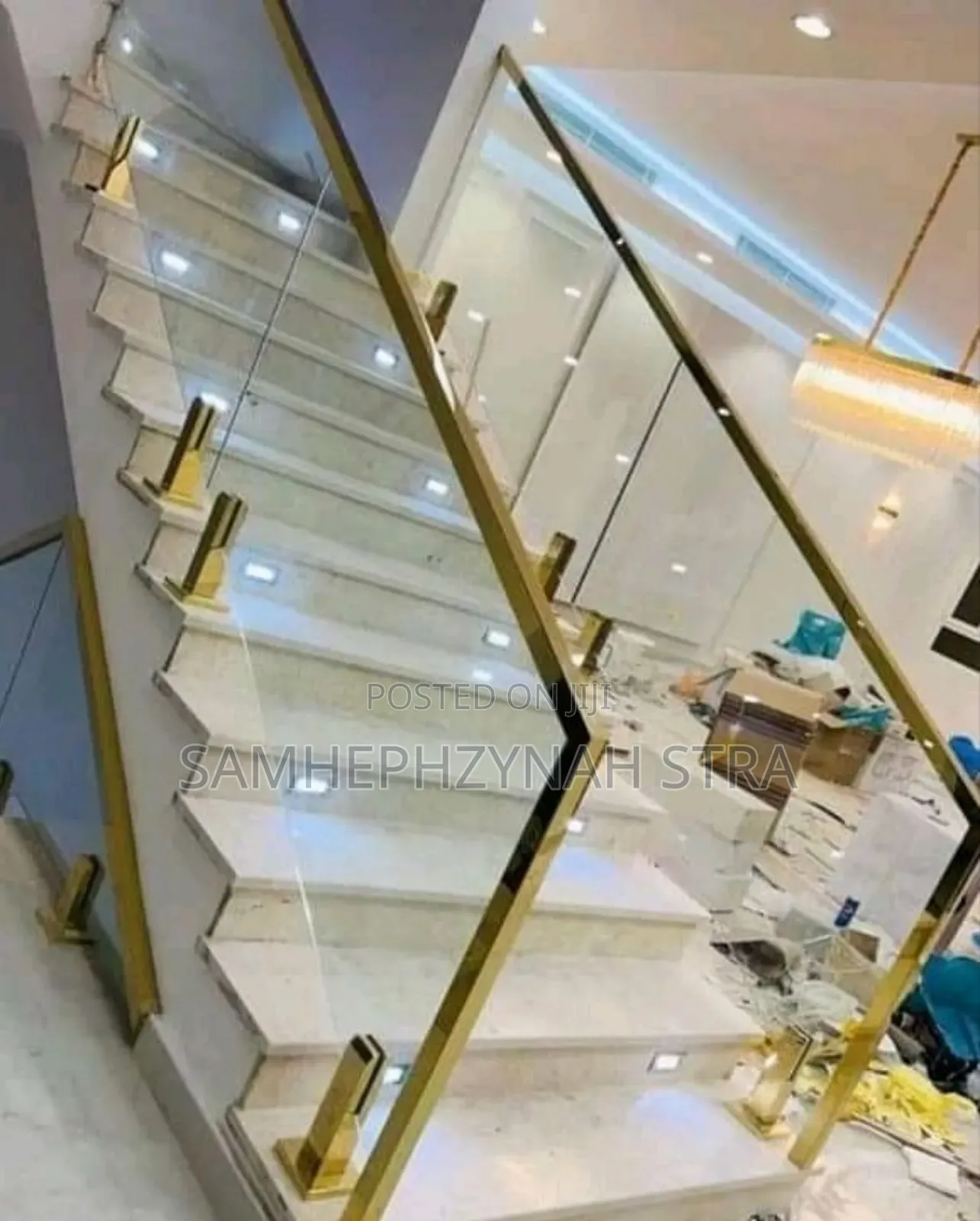 Glass/Stainless Staircase.