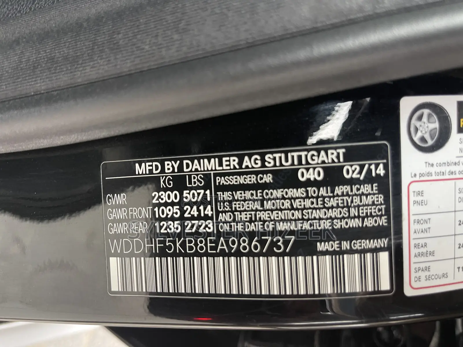 Mercedes-Benz E350 2014 Black