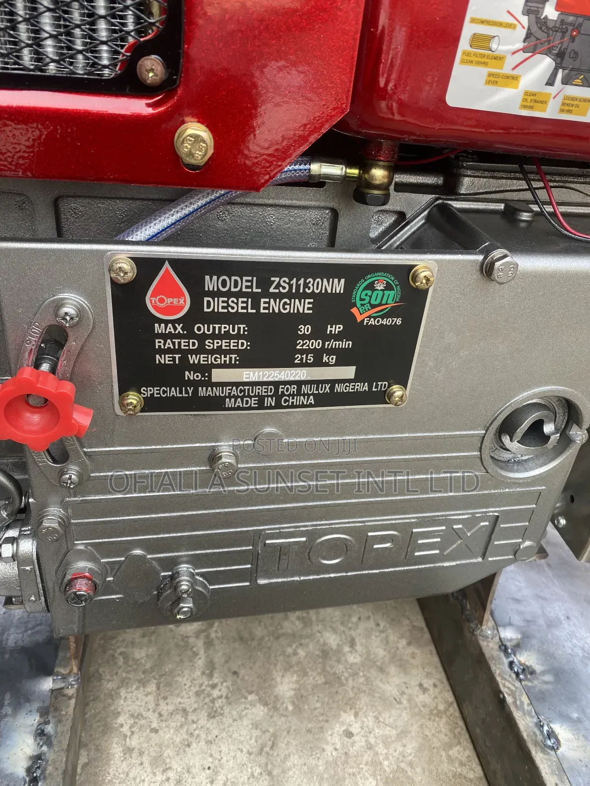 1130 Topex Generator Engin