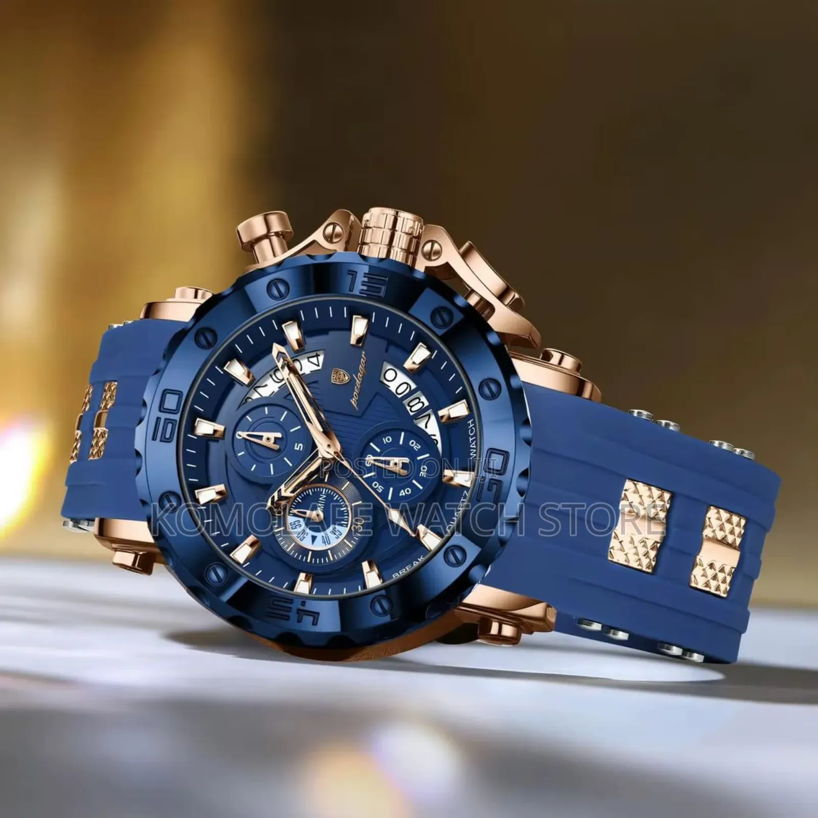 Poedagar Rubber Chronograph
