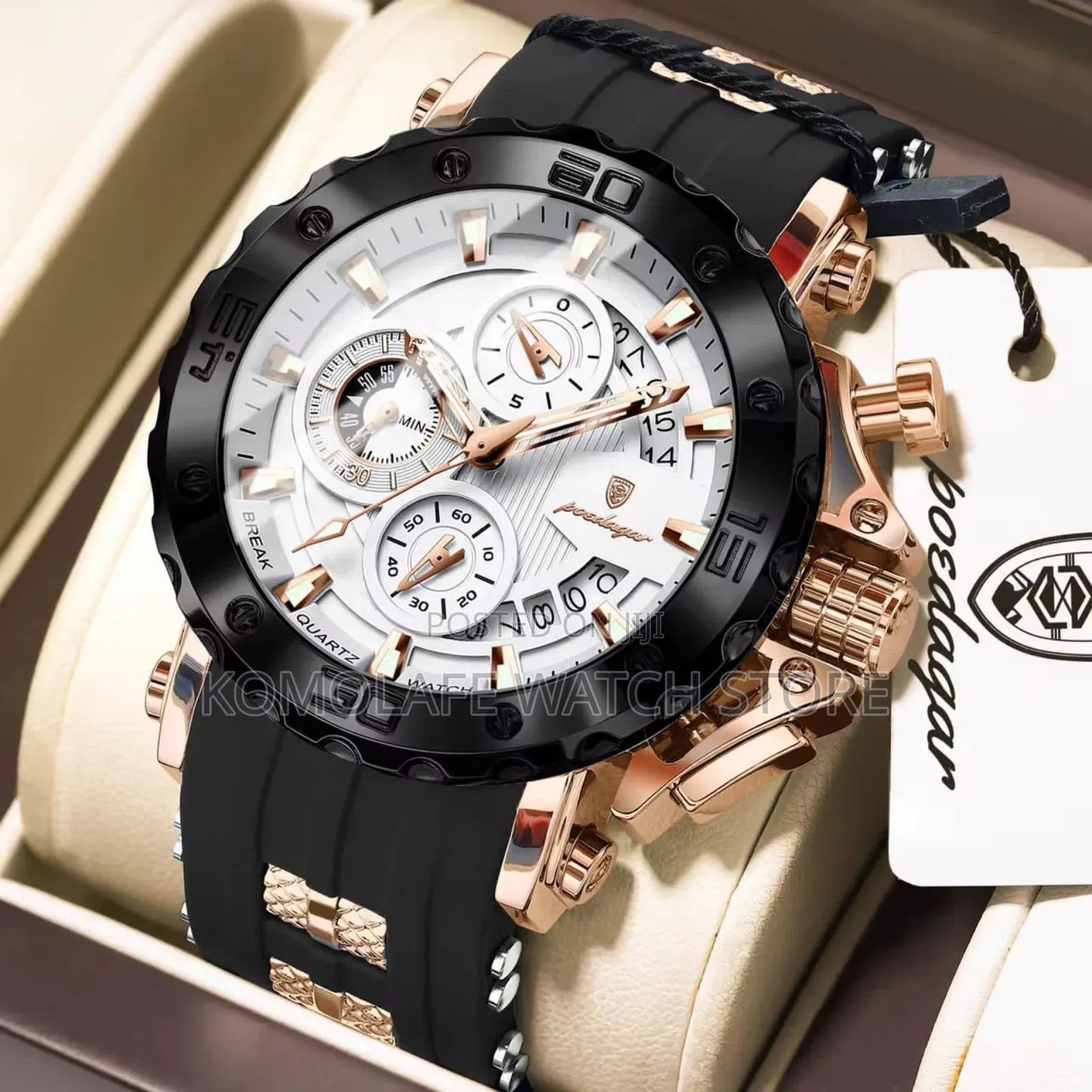 Poedagar Rubber Chronograph