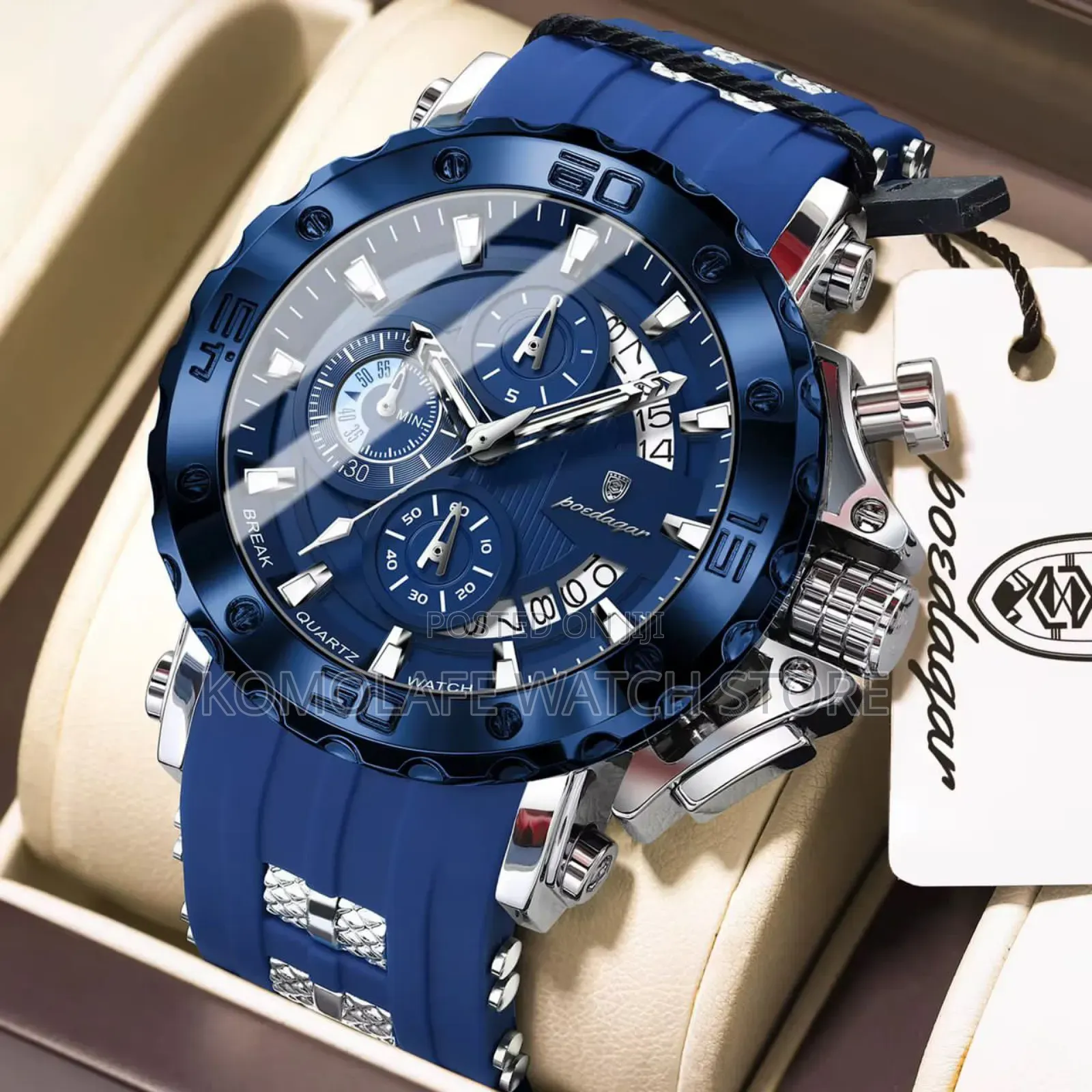 Poedagar Rubber Chronograph