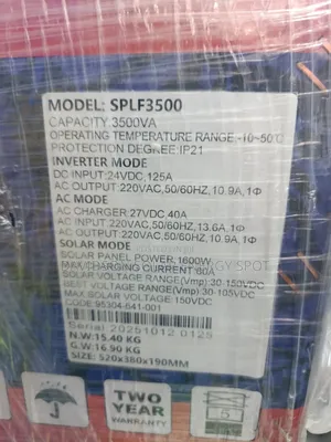 3.5kva 24v Soccer Power Solar Inverter Hybrid