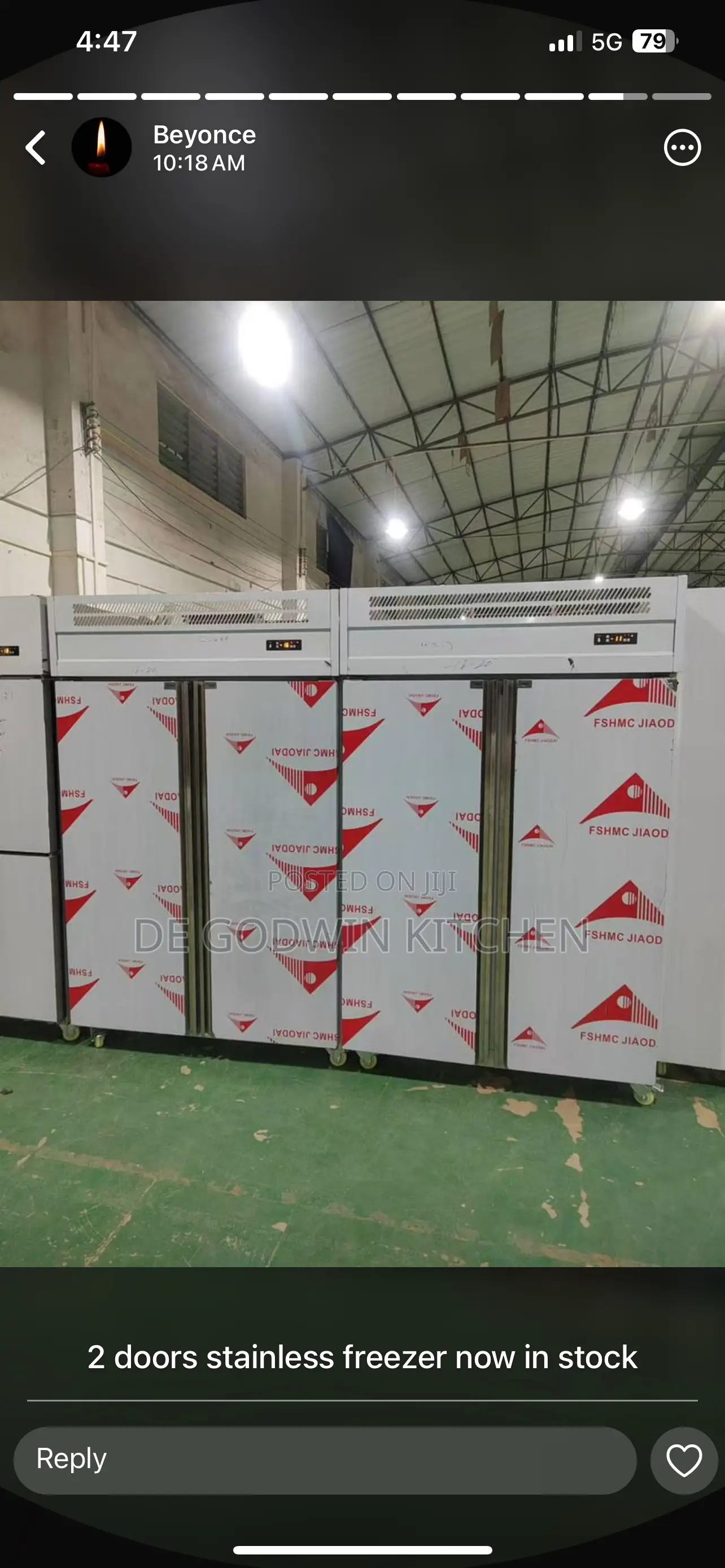 High Quality Double Door Freezer