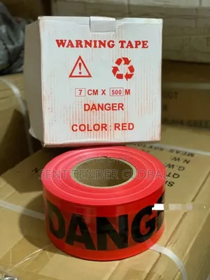 Red Danger Warning Tape