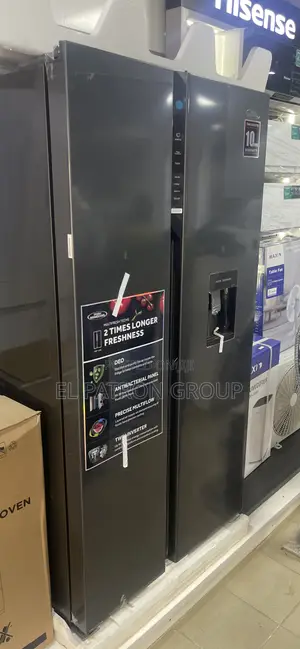Haier Thermocool 540l Side By Side Frost Free Refrigerator (Black)