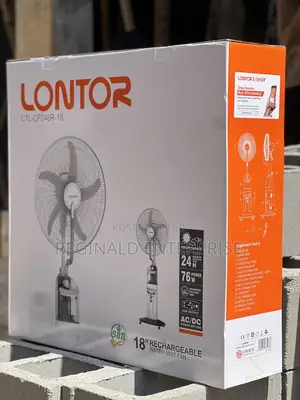 Mist Lontor Fan 18 Inches Rechargeable