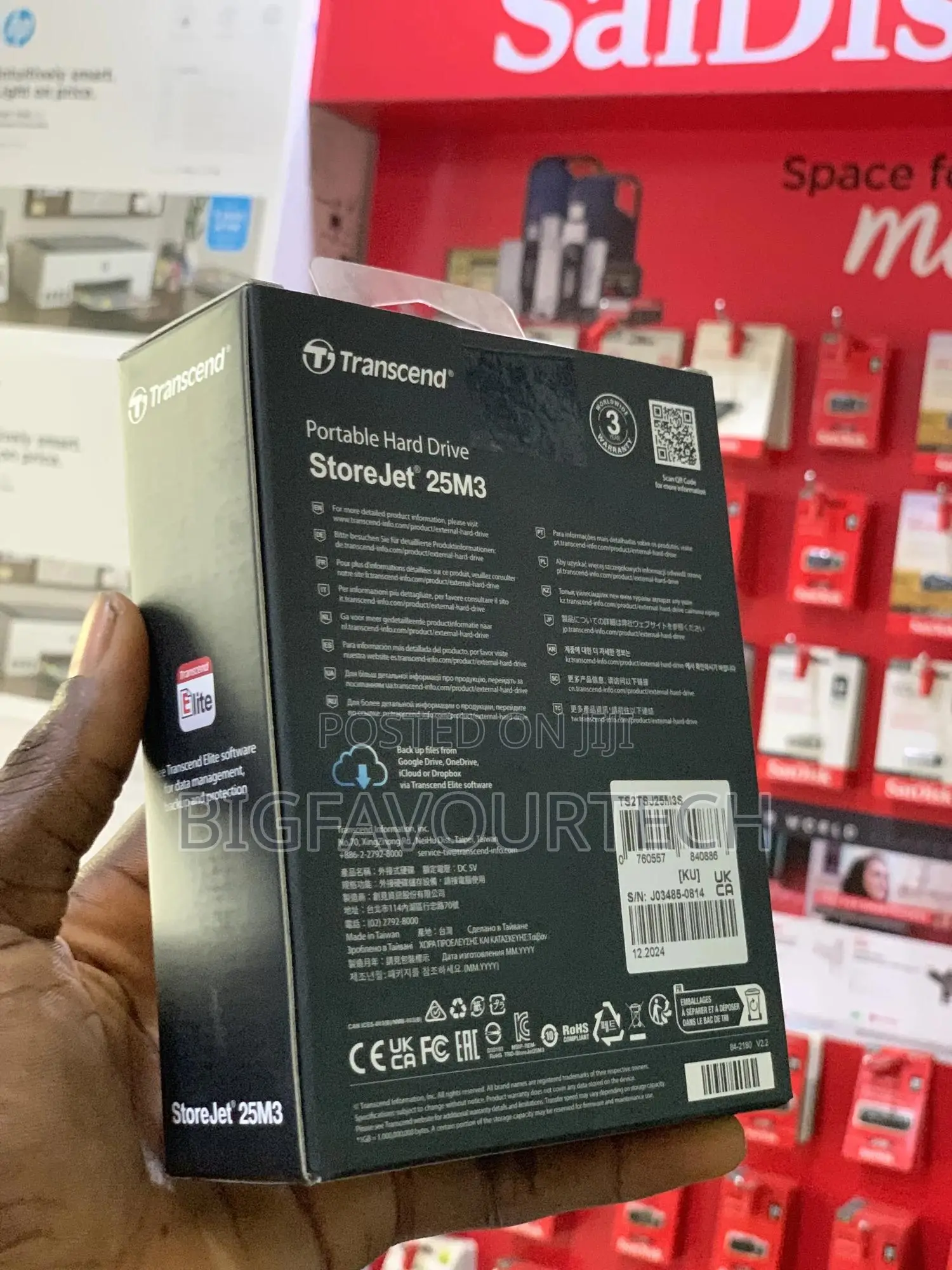 Transcend 2tb External Hard Drive