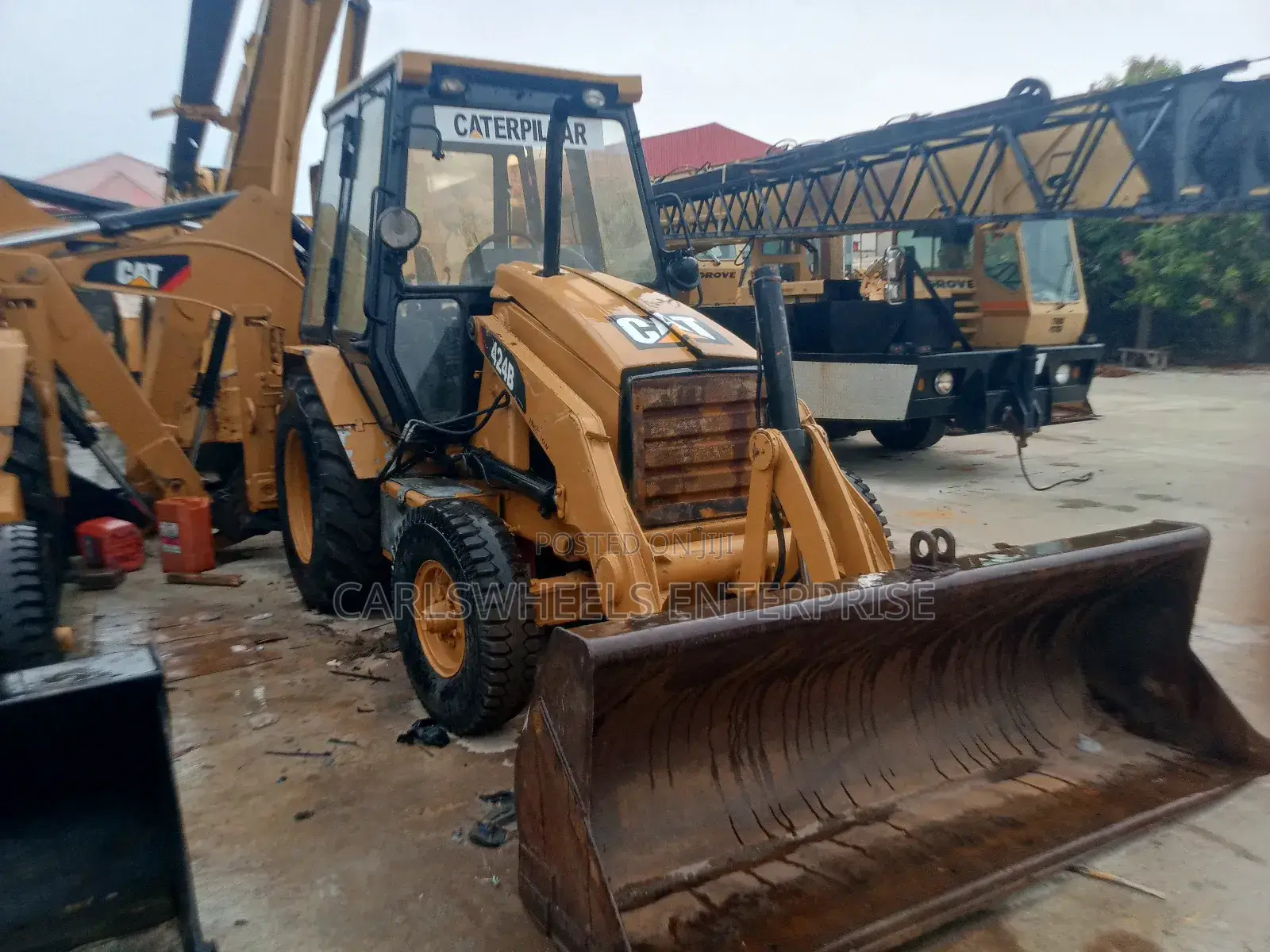 424b Foreign Used Caterpillar Backhoe.
