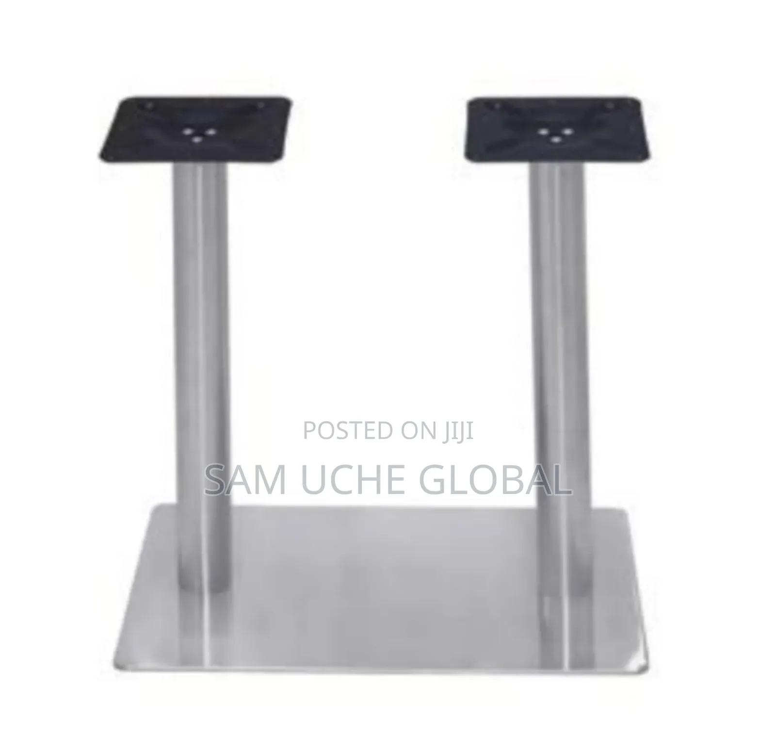 Table Legs Double Stainless and Black Colour