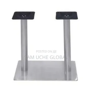 Table Legs Double Stainless and Black Colour