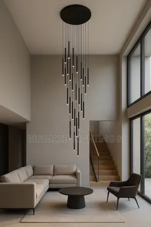 High Ceiling Adjustable Living Room/Staircase Chandeliers