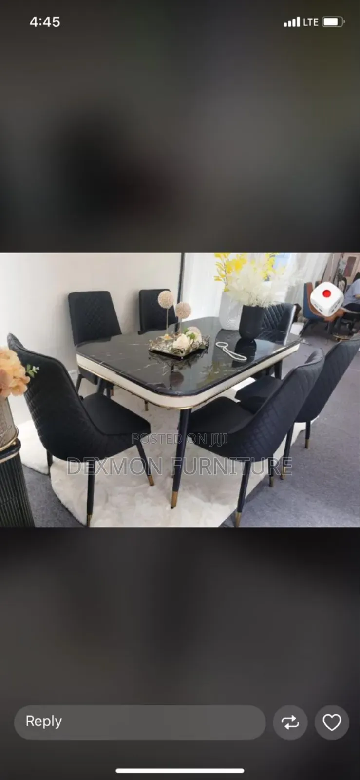 Modern Pin Leg Dinning Set
