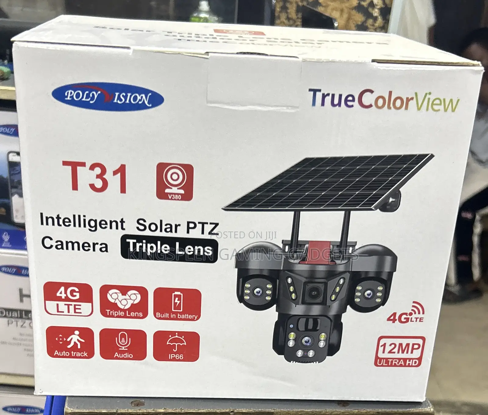 4g Solar PTZ Tripple Lens Camera