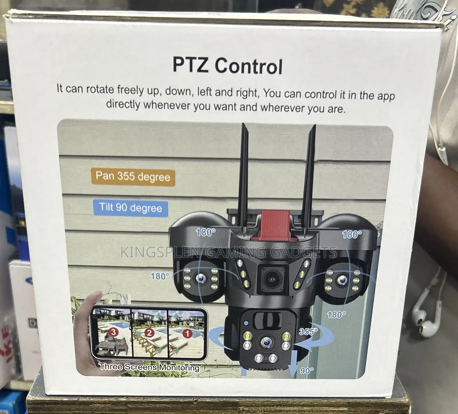 4g Solar PTZ Tripple Lens Camera