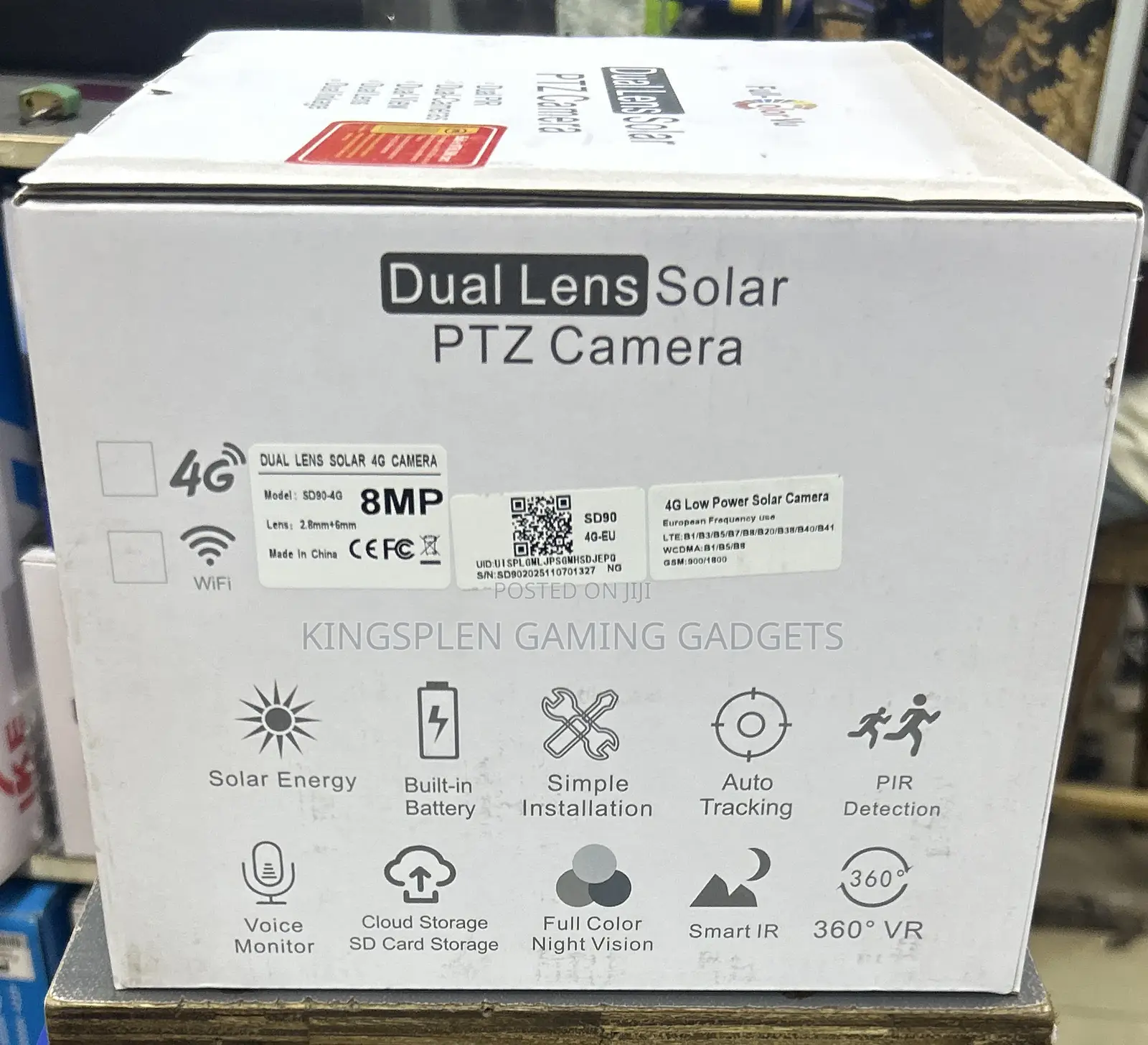 4g Solar PTZ Dual Lense Camera 8mp