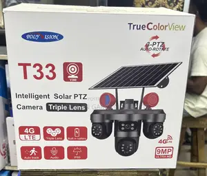 4g Solar PTZ Triple Lenses Camera
