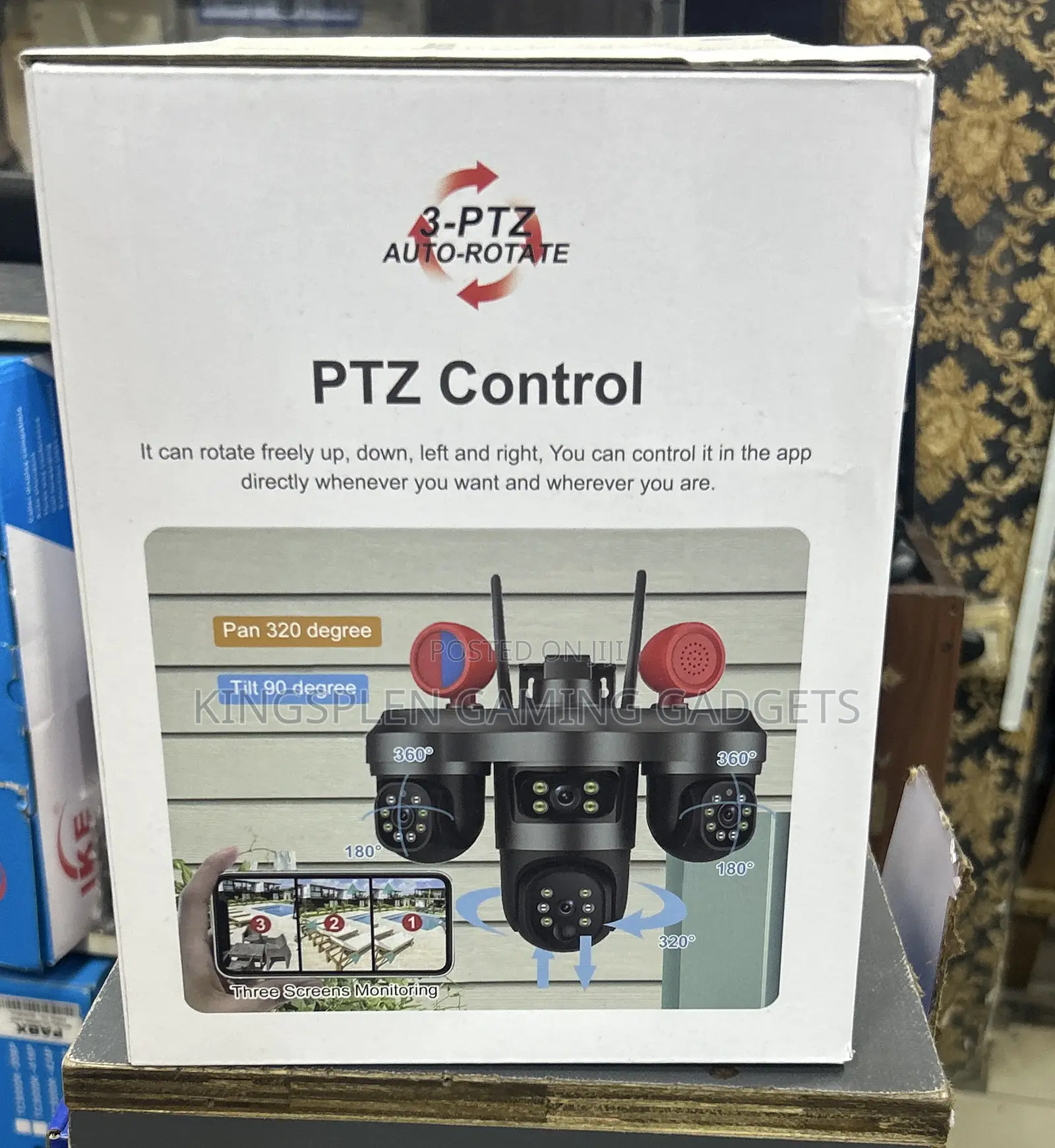 4g Solar PTZ Triple Lenses Camera
